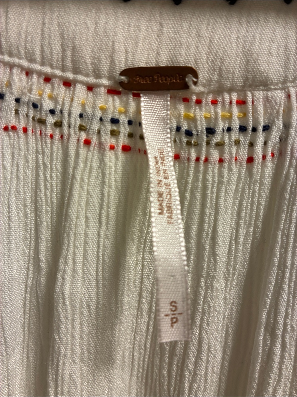 Free People Maxi Dress with Embroidery Size Small - Picture 2 of 10